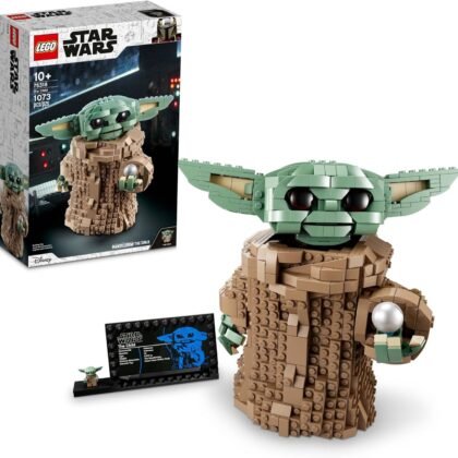 LEGO Star Wars: The Mandalorian Series The Child 75318 - Baby Yoda Grogu Figure, Building Toy, Collectible Room Decoration for Boys and Girls, Teens, with Minifigure and Nameplate, Gift Idea