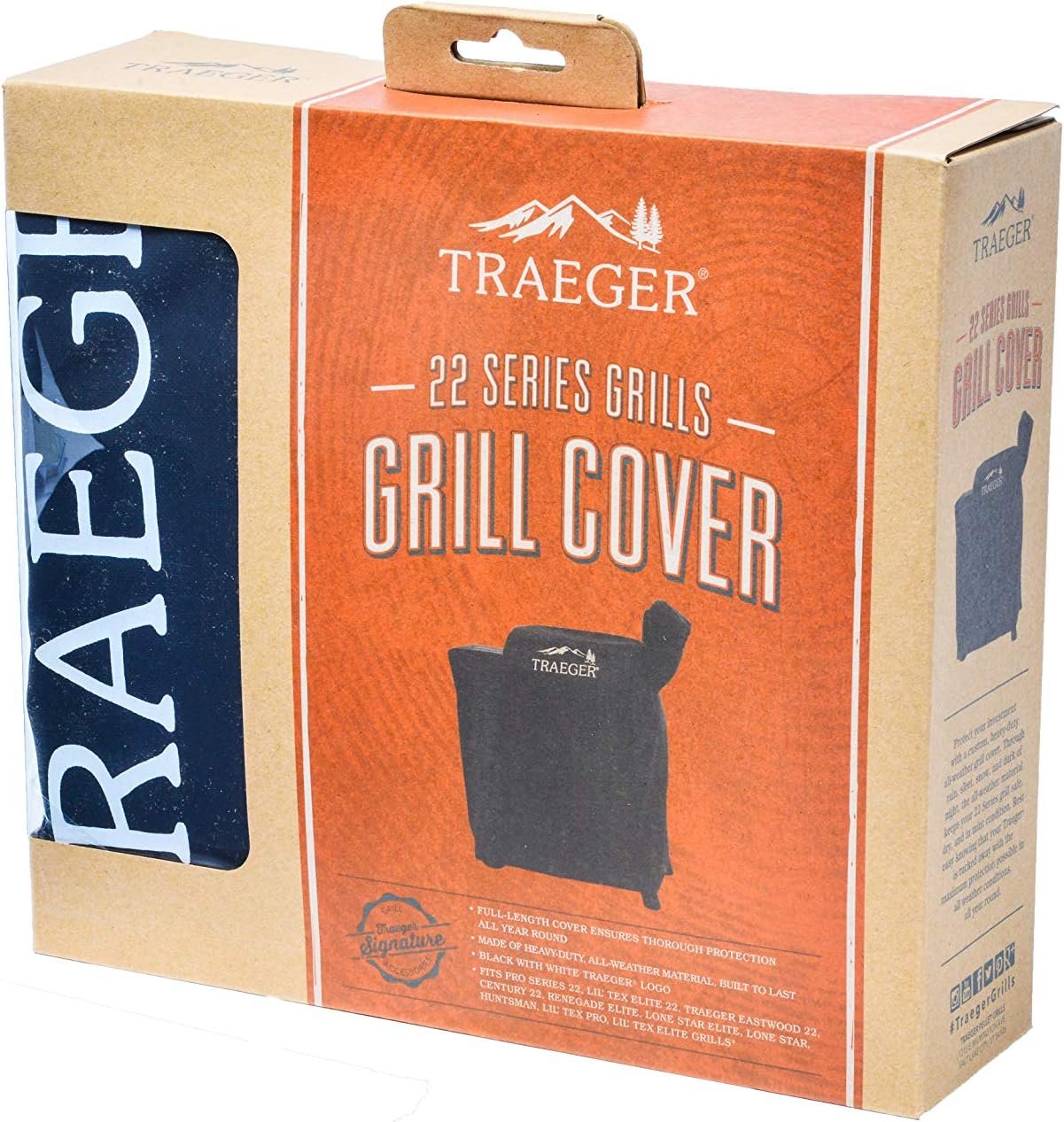 Traeger Grills BAC503 Full-Length Grill Cover Grill Accessory - Pro 575/ Pro 22, Black - Image 2