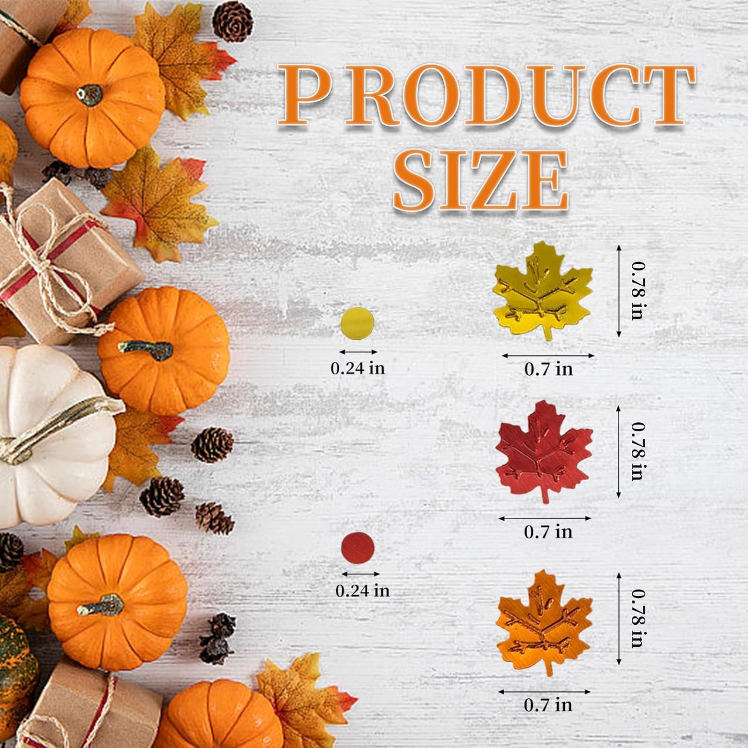 1500 Pcs Autumn Fall Table Confetti, Maple Leaf Decor Harvest Thanksgiving Table Scatters Glitter Party Decorations - Image 2