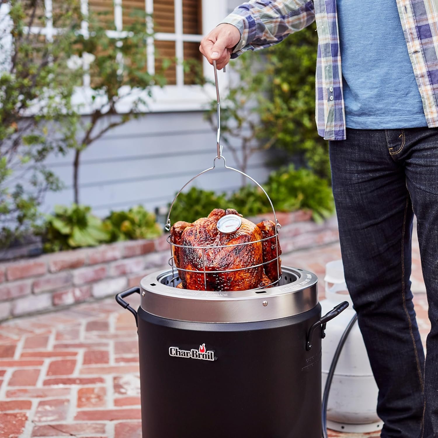Charbroil® The Big Easy® TRU-Infrared™ Cooking Technology Propane Gas Stainless Steel Oil-Less Turkey Fryer, Black - 17102065 - Image 10