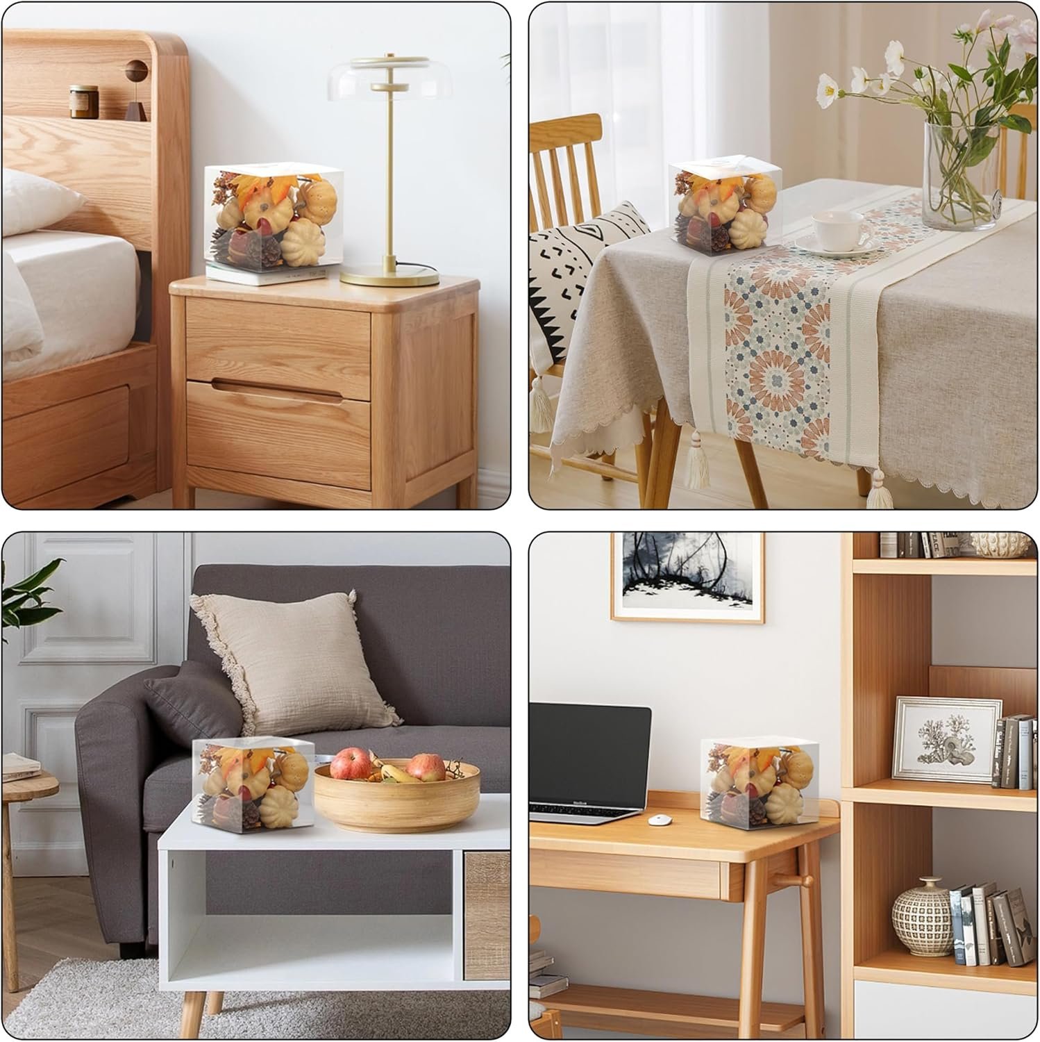 Artgar Pumpkin Decor Set, 23 PCS Fall Harvest Decorations Including Mini Pumpkins, Acorns, Pinecones, Berries, Maple Leaves for Home Table Wedding DIY Fall Halloween Thanksgiving Decor - Image 7