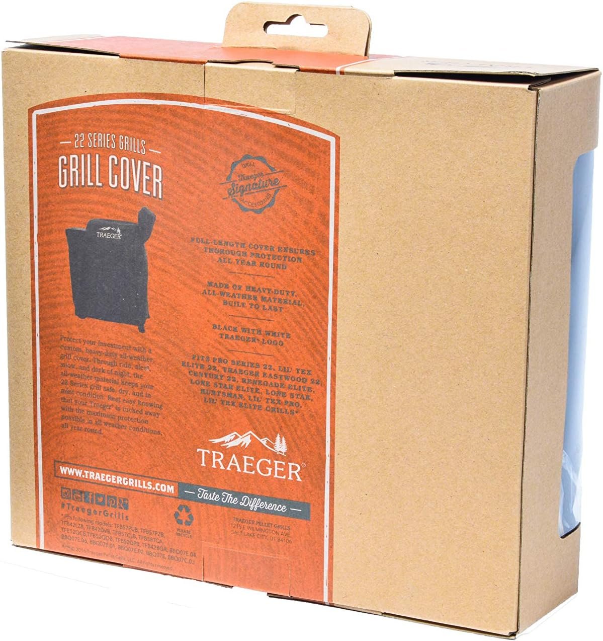 Traeger Grills BAC503 Full-Length Grill Cover Grill Accessory - Pro 575/ Pro 22, Black - Image 3