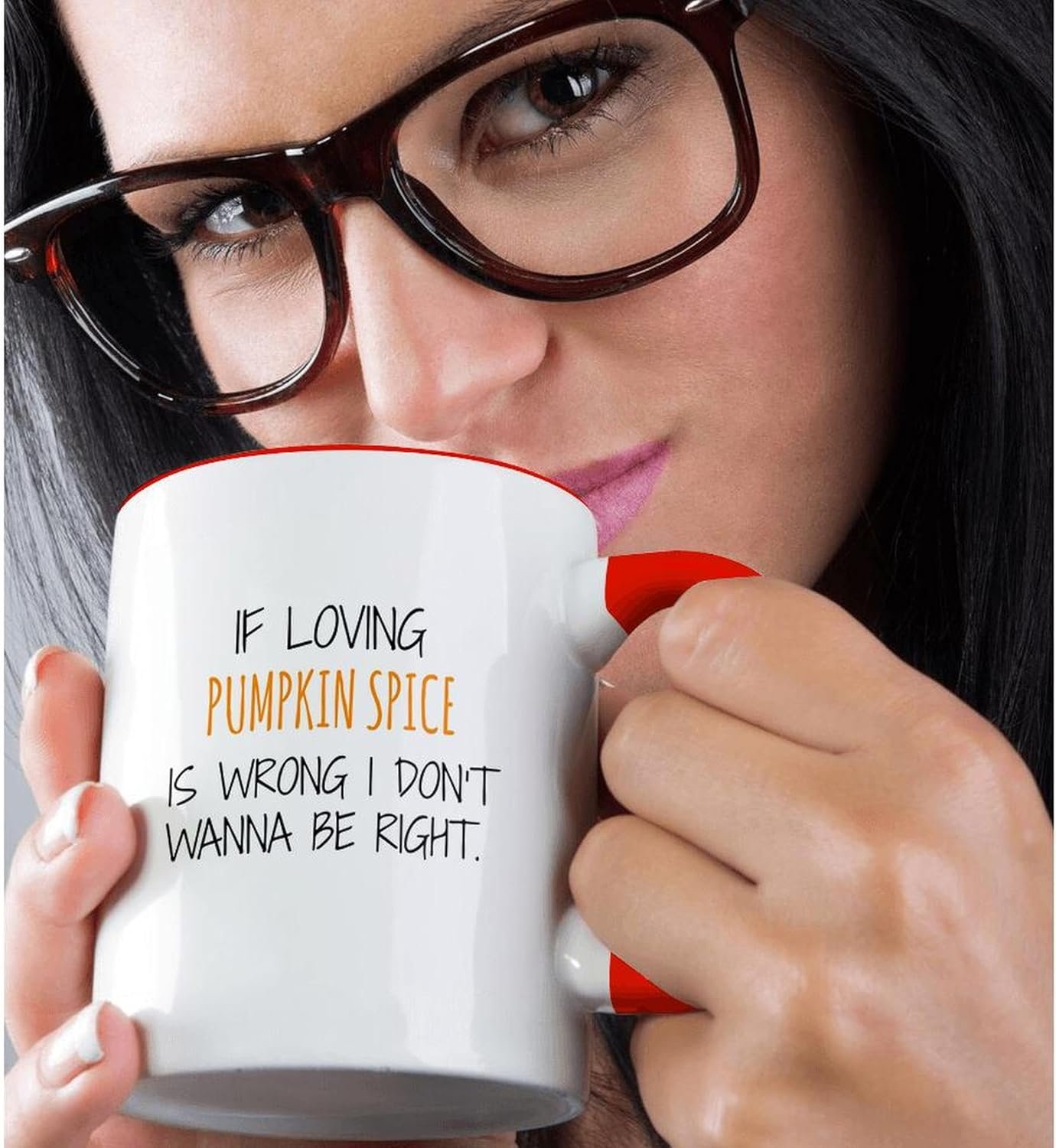 3dRose If Loving Pumpkin Spice Is Wrong Mug, 11oz, Red,mug_221794_5 - Image 2