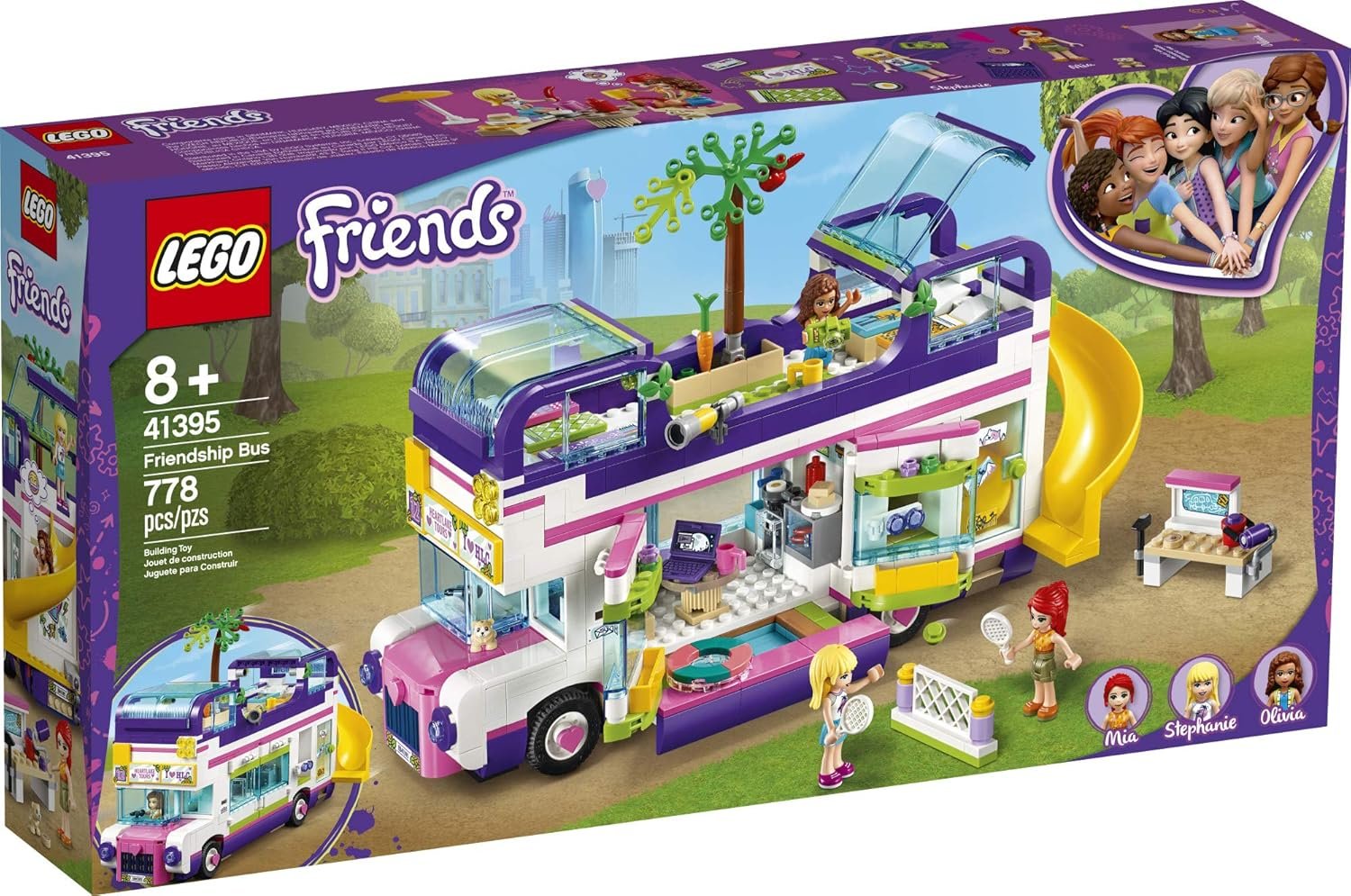 LEGO Friends Friendship Bus 41395 Heartlake City Toy Playset Building Kit Promotes Hours of Creative Play, New 2020 (778 Pieces) - Image 4