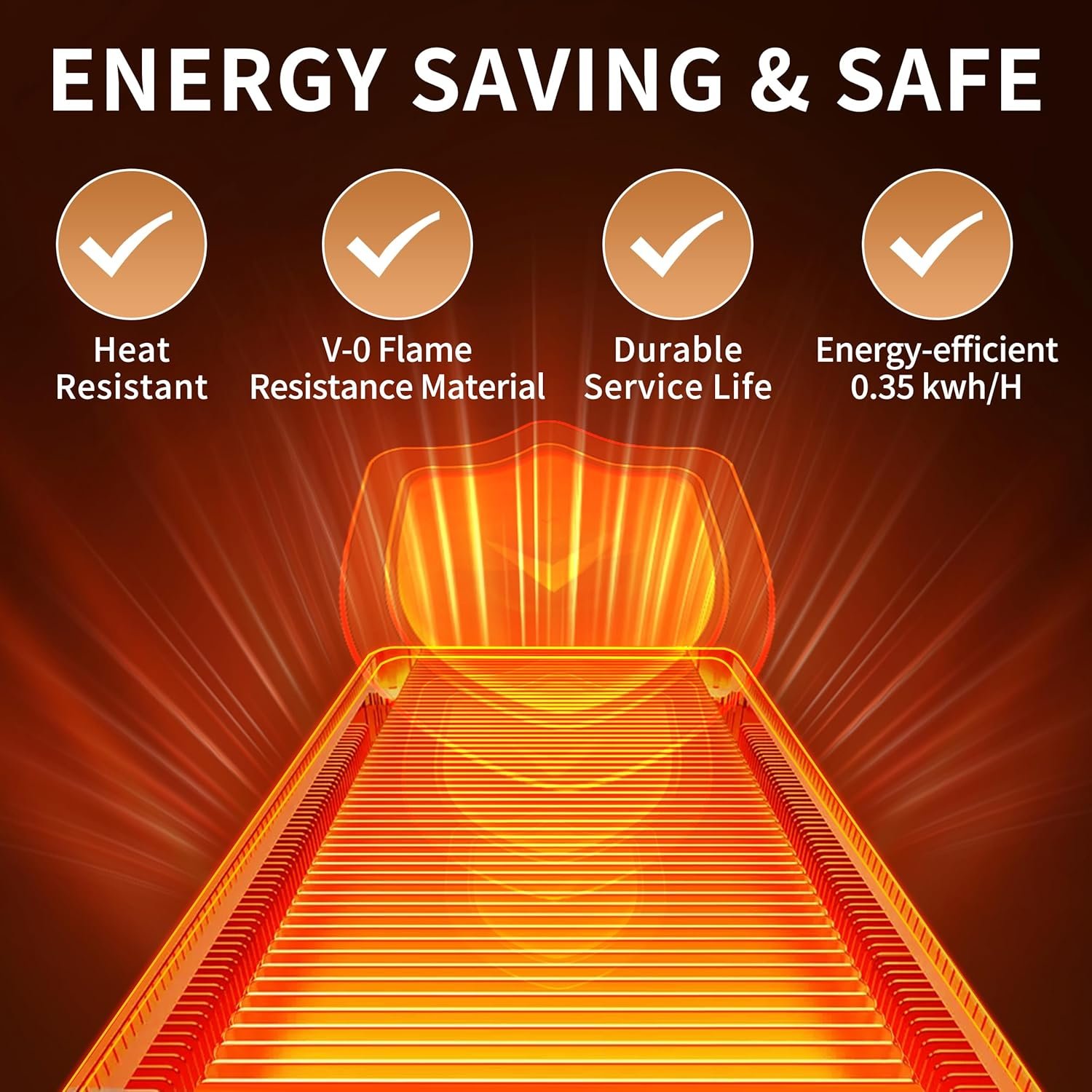 Electric Warming Tray (XXL 32”x18”),Food Warmers for Parties Buffet with Thermostat & Full Surface Heating, Tempered Glass Warming Mat for Food, Temperature Adjustable Gold Handles Food Warming Mat - Image 8