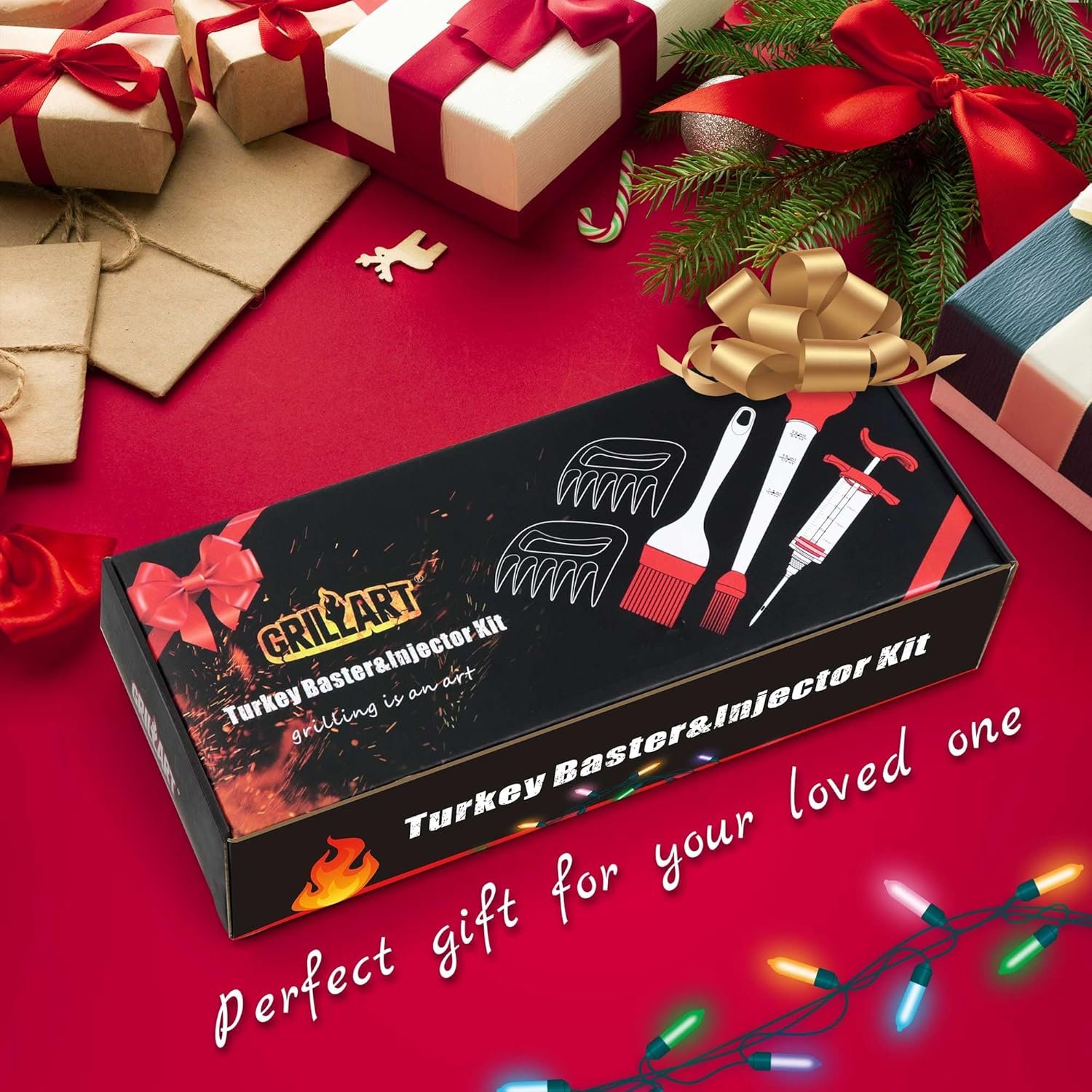 Professional Turkey Baster Meat Injector Syringe Kit, Baster for Cooking Thanksgiving & Christmas Turkey, Injector Marinades for Meats, Full Set with Basting Brush, Meat Shredder Claws, Large Capacity - Image 7