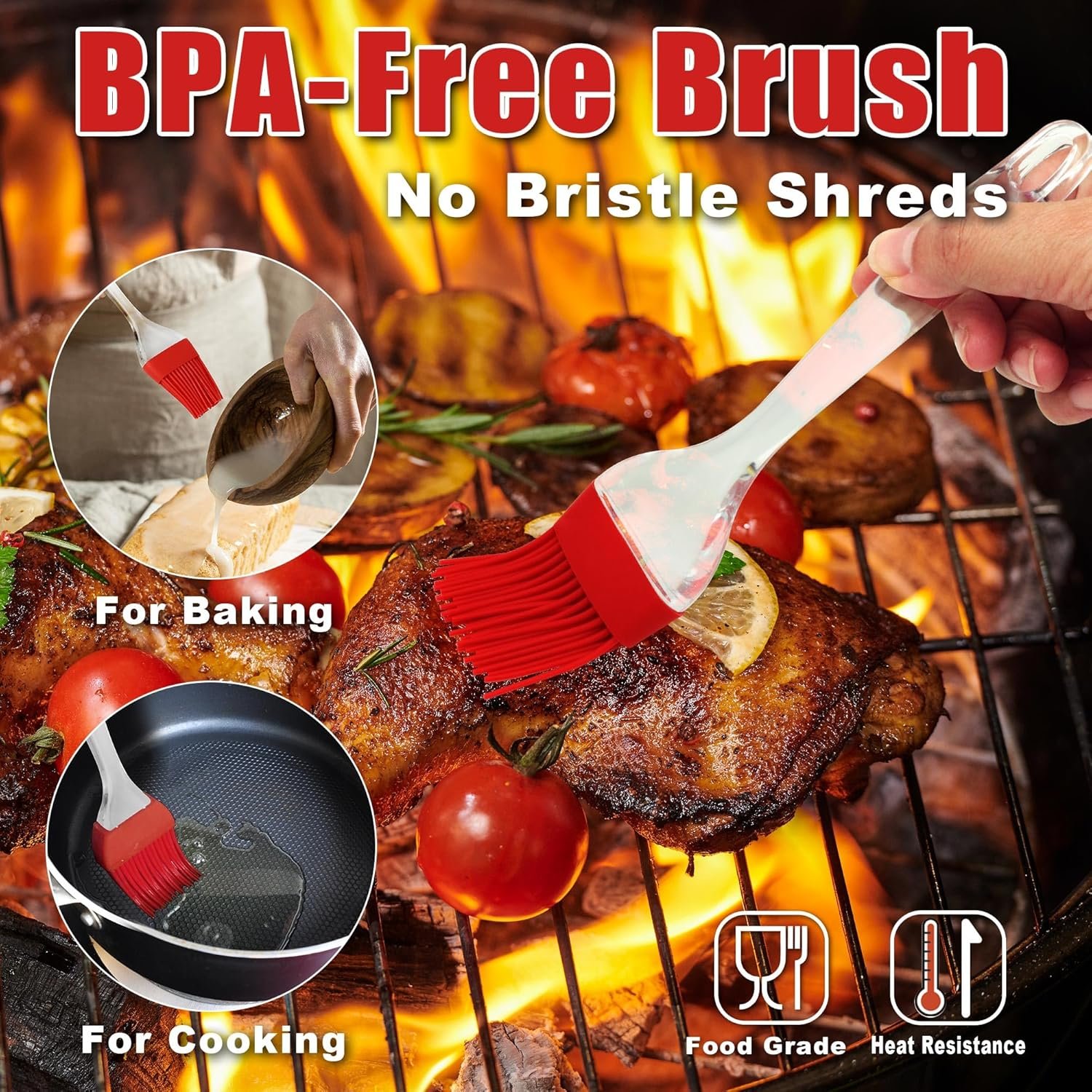 Professional Turkey Baster Meat Injector Syringe Kit, Baster for Cooking Thanksgiving & Christmas Turkey, Injector Marinades for Meats, Full Set with Basting Brush, Meat Shredder Claws, Large Capacity - Image 6