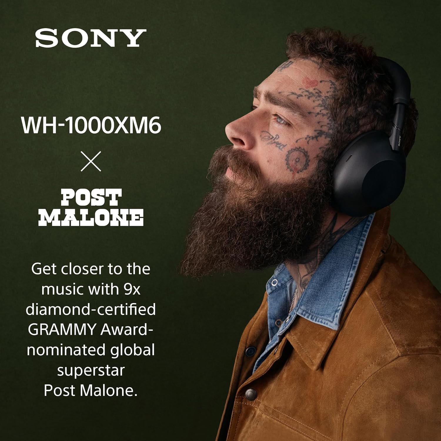 Sony WH-1000XM6 The Best Noise Canceling Wireless Headphones, HD NC Processor QN3, 12 Microphones, Adaptive NC Optimizer, Mastered by Engineers, Studio-Quality, 30-Hour Battery, Platinum Silver - Image 2