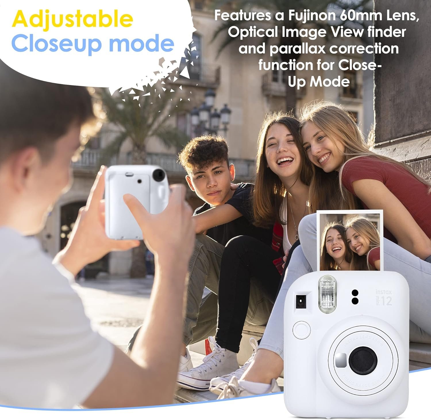 Fujifilm Instax Mini 12 Instant Camera Mint Green and Fuji Film Value Pack (60 Sheets) Bundle with Sturdy Tiger Accessories, Carrying Case, Photo Album 64 Pockets - Image 2