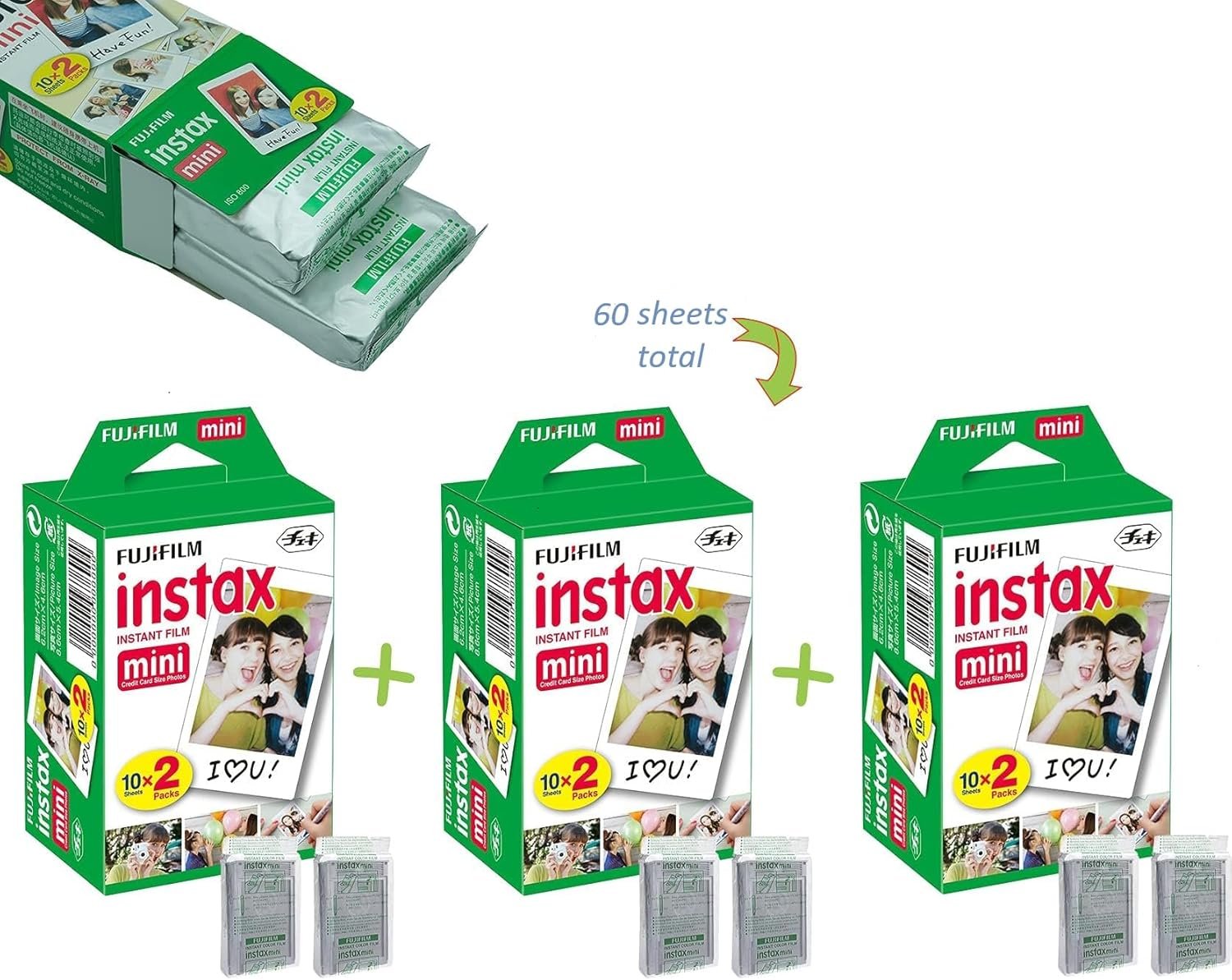 Fujifilm Instax Mini 12 Instant Camera Mint Green and Fuji Film Value Pack (60 Sheets) Bundle with Sturdy Tiger Accessories, Carrying Case, Photo Album 64 Pockets - Image 5