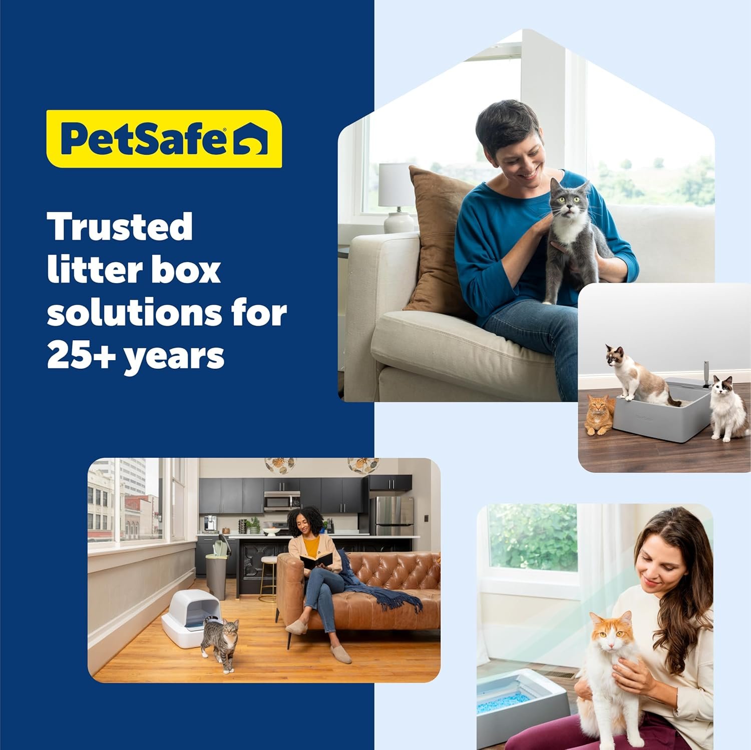 PetSafe ScoopFree Crystal Smart Automatic Litter Box - Uncovered Motion-Sensing Cat Box with Integrated Health Counter & App - Includes 1 Disposable Crystal Litter Tray - Image 7