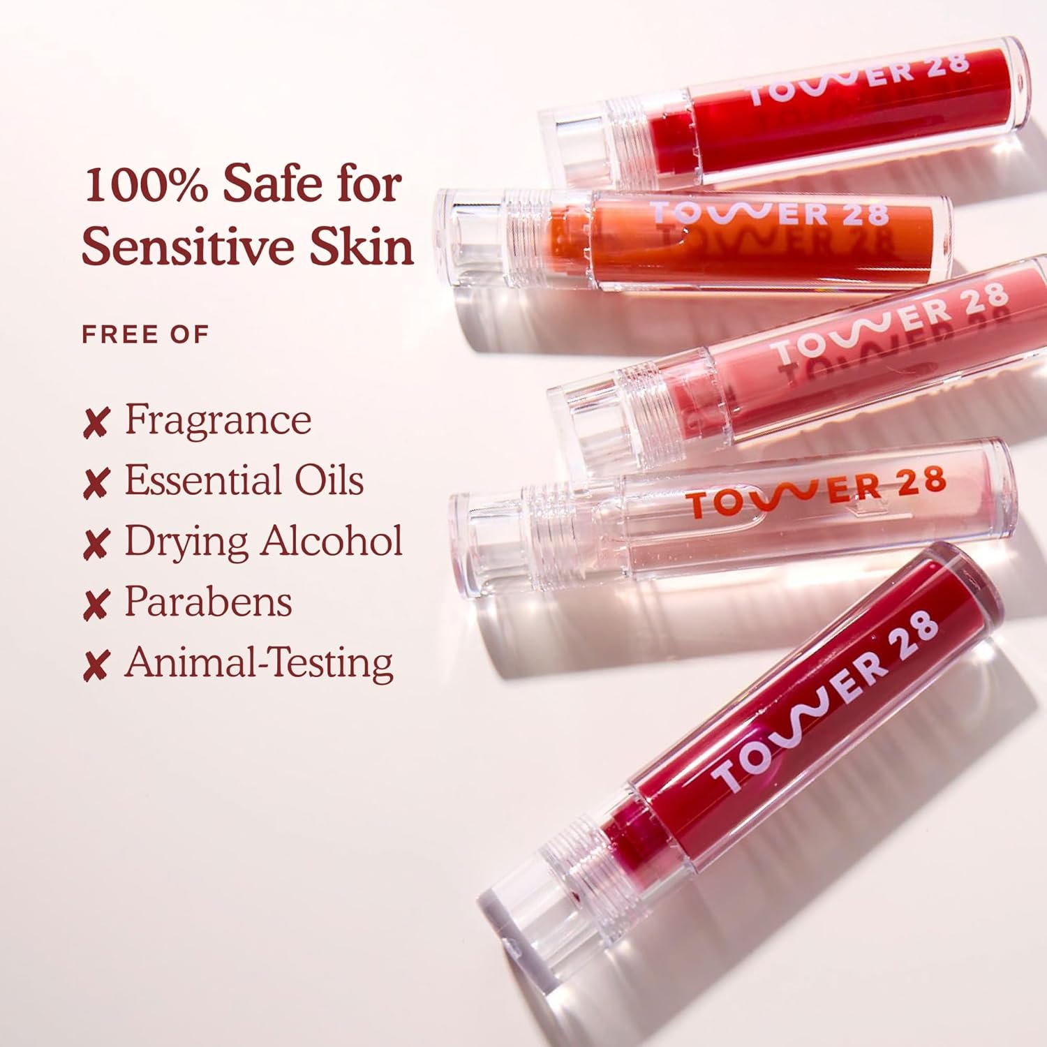 Tower 28 ShineOn Lip Jelly, MAGIC | Non-Sticky, Vegan Lip Gloss in Clear with Gold Shimmer | 5 Nourishing Oils | Moisturizing, Clean, Cruelty Free,0.13 Fl Oz (Pack of 1) - Image 3