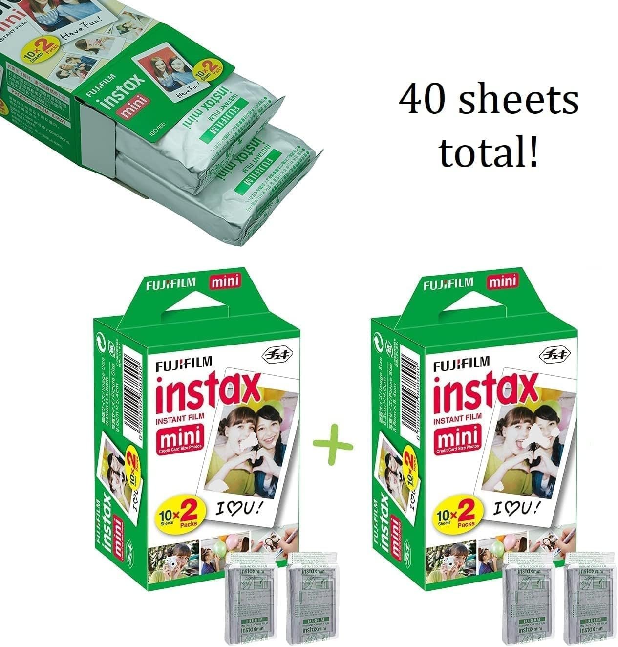 Fujifilm Instax Mini 12 Instant Camera Lilac Purple + Fuji Film Value Pack (40 Sheets) + Shutter Accessories Bundle, Incl. Compatible Carrying Case, Quicksand Beads Photo Album 64 Pockets - Image 2