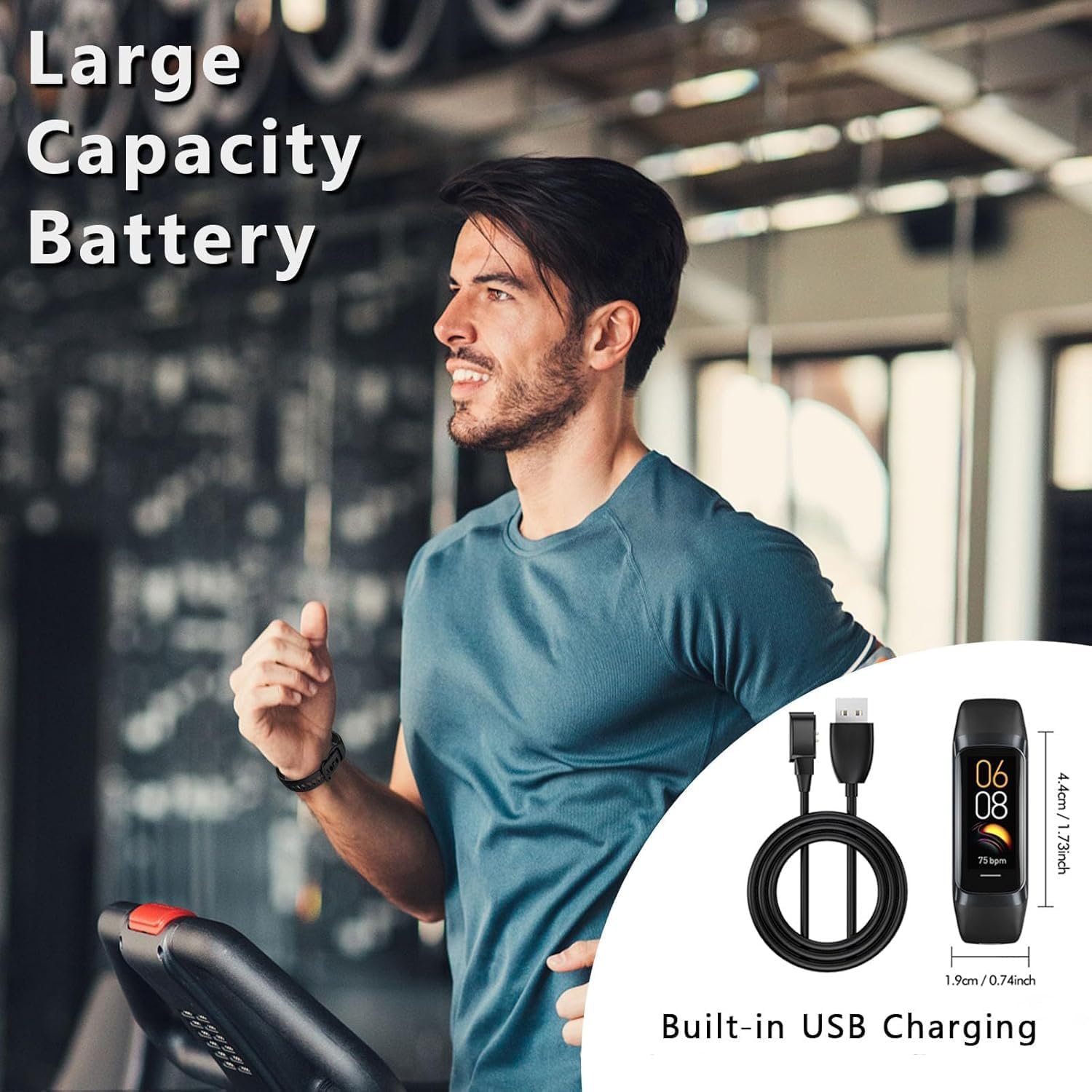 Fitness Tracker with 24/7 Heart Rate Blood Oxygen Sleep Monitor,Activity Tracker with 1.1" AMOLED Touch Color Screen, Multiple Sport Modes Step Counter,IP68 Waterproof for Women Men - Image 7