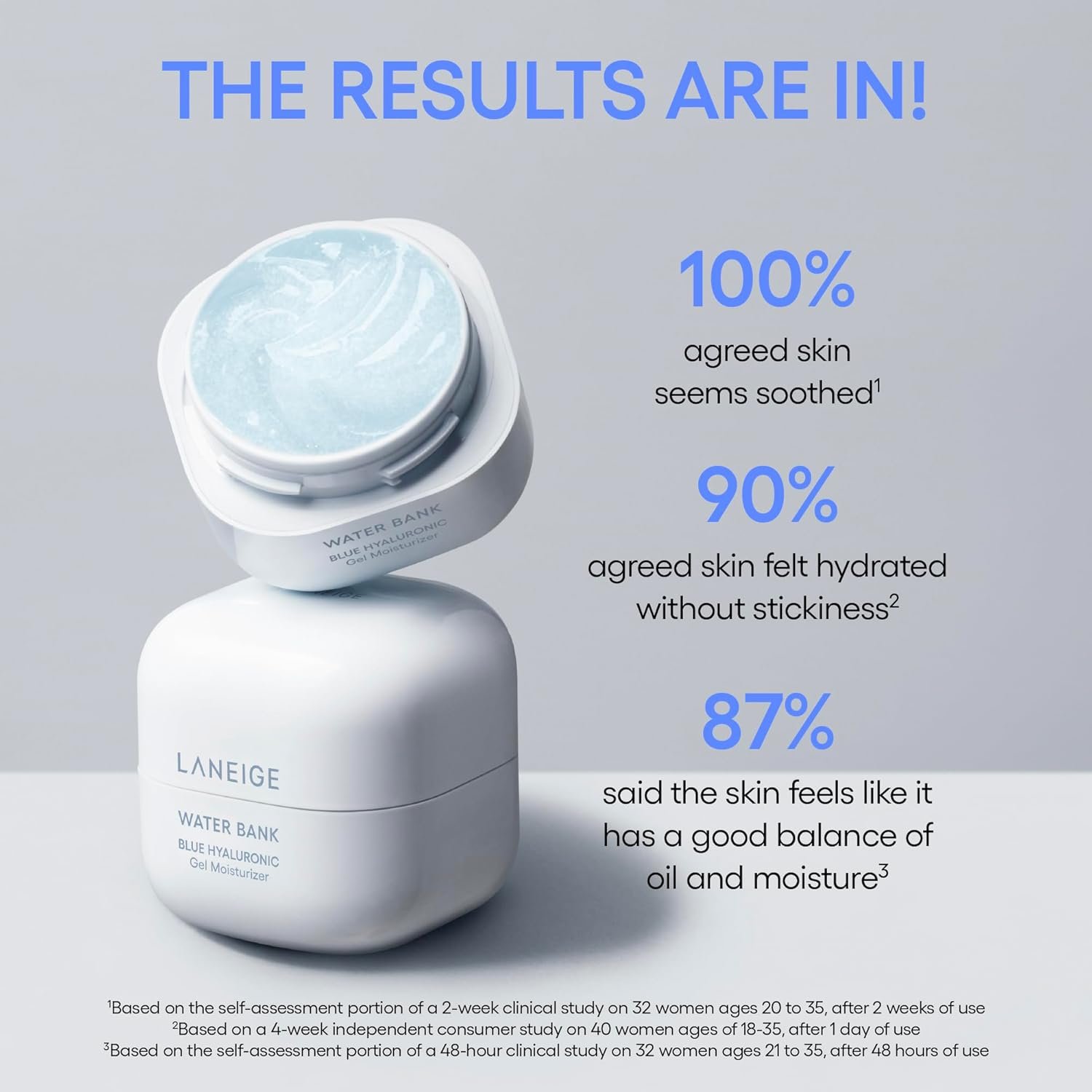 LANEIGE Water Bank Blue Hyaluronic Gel Moisturizer: Lightweight Hydrating Face Gel with Mint Extract, Hypoallergenic & Dermatologist-Tested - Image 5