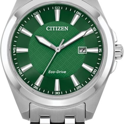 Citizen Men's Eco-Drive Classic Peyton Watch, 3-Hand Date, Sapphire Crystal, Luminous Markers