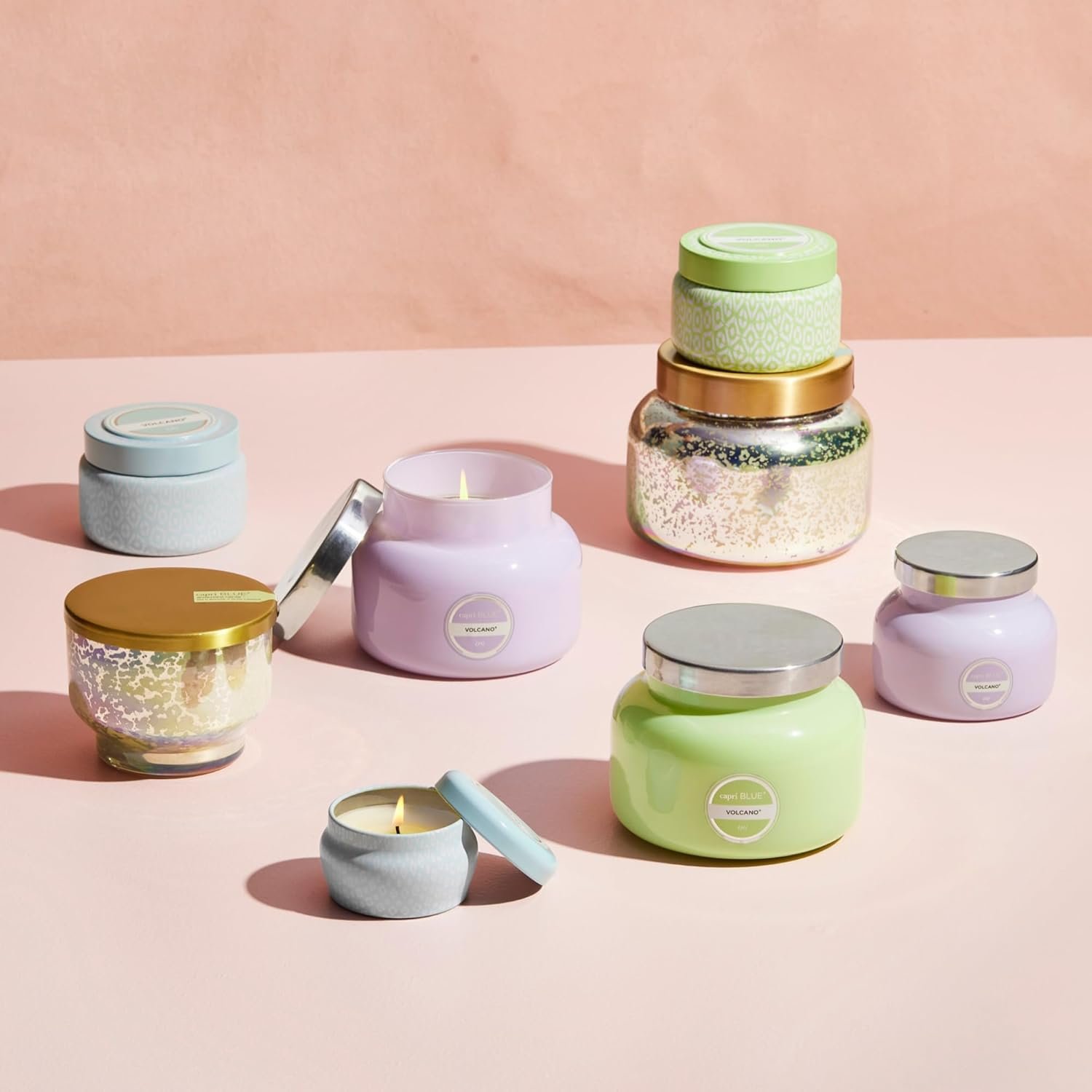 Capri Blue Volcano Scented Candles - Luxury Candles for Home Scented with Tropical Fruit & Sugared Citrus - Long Lasting Soy Wax Blend - Petite Glass Jar (Iced Matcha Green, 8 oz) - Image 7