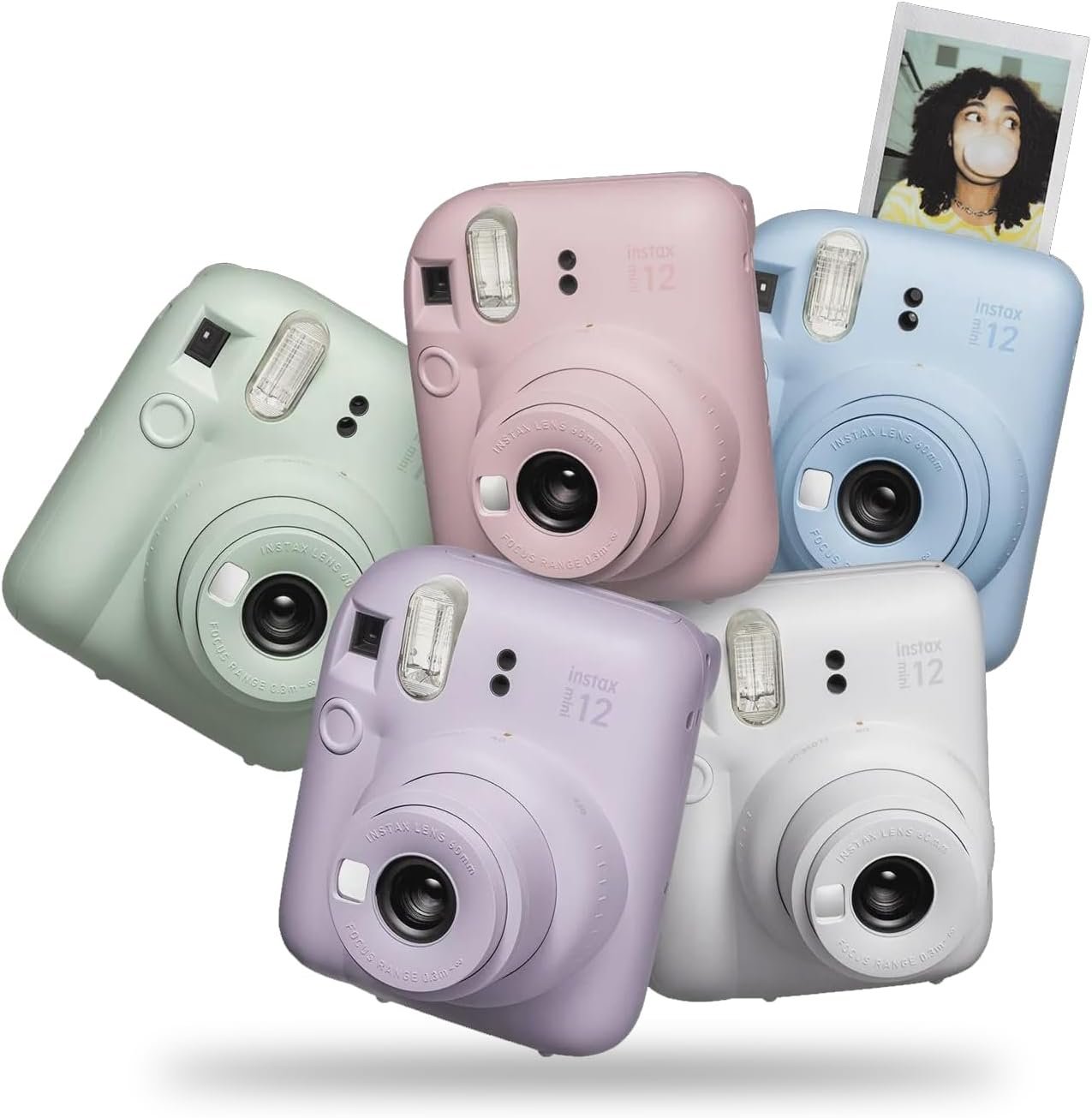 Fujifilm Instax Mini 12 Instant Camera Pastel Blue + Minimate Custom Designed Case + Fuji Instax Film 10 Sheets & Album - Image 9