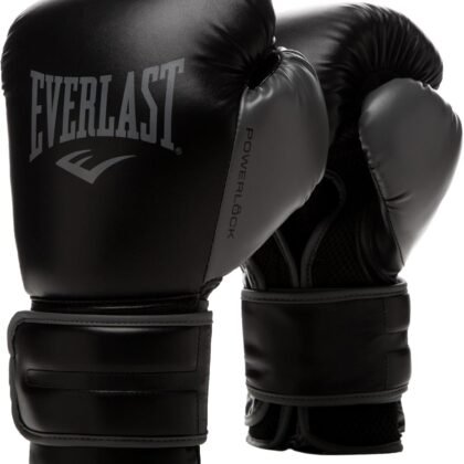 Everlast Powerlock 2 Hook & Loop Boxing Gloves | Fight Training Gloves | Hook and Loop with Durable Hand & Wrist Support | Heavy Bag & Fitness Training