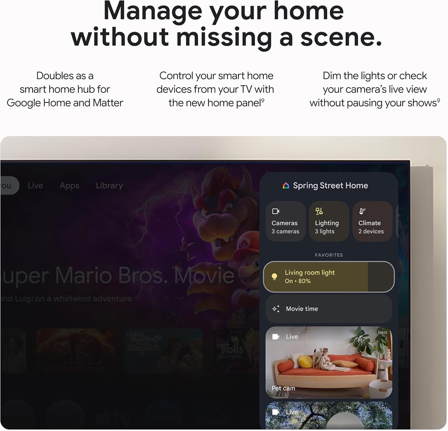 Google TV Streamer 4K - Fast Streaming Entertainment on Your TV with Voice Search Remote - Watch Movies, Shows, Live TV, and Netflix in 4K HDR - Smart Home Control - 32 GB of Storage - Porcelain - Image 7