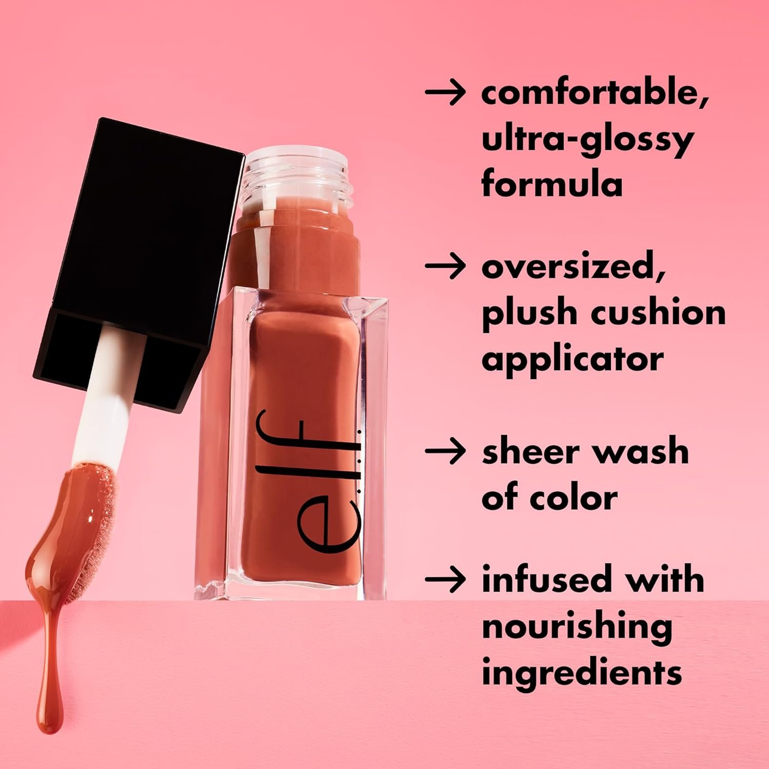 e.l.f. Glow Reviver Lip Oil, Nourishing Tinted Lip Oil For A High-shine Finish, Infused With Jojoba Oil, Vegan & Cruelty-free, Jam Session - Image 5