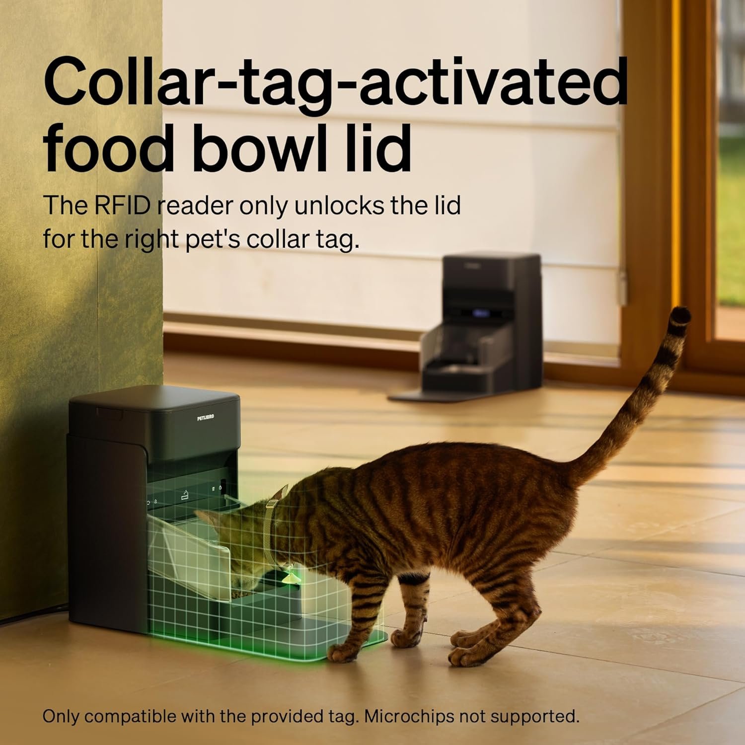 PETLIBRO RFID Automatic Cat Feeders for 3 Cats, Collar Sensor for Personalized Meals, Cats Recognition, Diet Tracking and Anti-Stealing for Multi-Pets Homes and Different Diets, WiFi Food Dispensers - Image 3