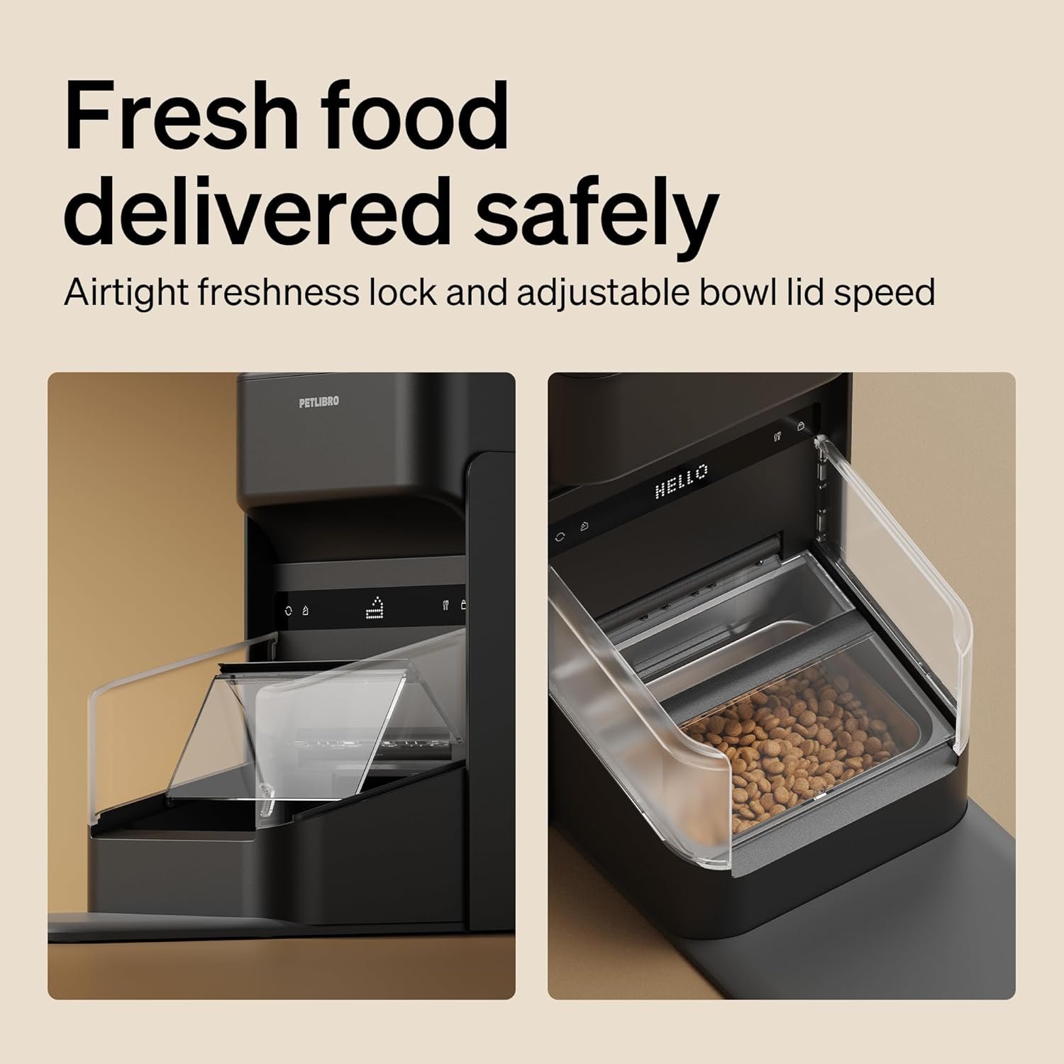 PETLIBRO RFID Automatic Cat Feeders for 3 Cats, Collar Sensor for Personalized Meals, Cats Recognition, Diet Tracking and Anti-Stealing for Multi-Pets Homes and Different Diets, WiFi Food Dispensers - Image 9