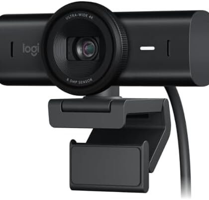 Logitech The Master MX Brio Webcam Black - 3840 x 2160 Video - 4X Digital Zoom - 8.5 Megapixel - UHD 4k at 30 fps - 1080p at 60 fps
