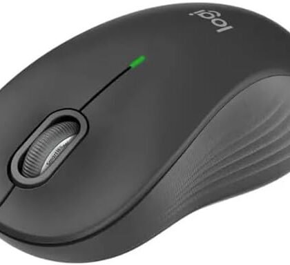 Logitech - Signature M550 L Full Size Bluetooth Ambidextrous Mouse with Silent Clicks - Wireless - Graphite (Renewed)