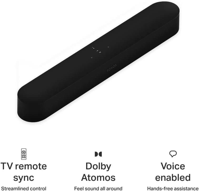Sonos Beam Gen 2 - Black - Soundbar with Dolby Atmos - Image 7