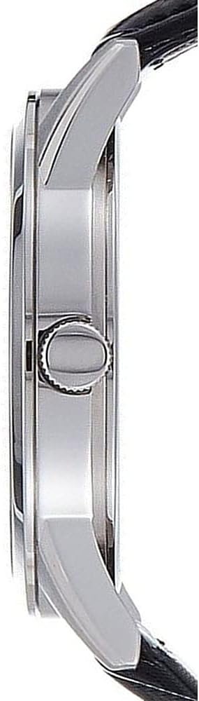 Citizen Quartz Mens Watch, Stainless Steel with Leather Strap, Casual - Image 3