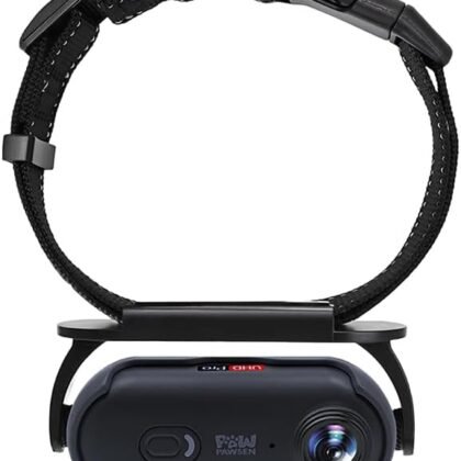 4K Pet Camera Collar – Mini Action Camera for Pets with Video Recording, Wireless Body Cam for Pet Supplies, Outdoor/Indoor Gift for Cats and Dogs Black 64g