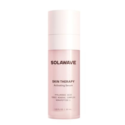 Solawave Wand Skin Therapy Activating Serum | Hyaluronic Acid and Peptides | Enhance Skincare Device Results | Hydrating Microcurrent Galvanic Current | Wrinkle Smoothing