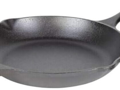Lodge Chef Collection 10" Pre-Seasoned Cast Iron Skillet - Kitchen Essential for Frying & Searing