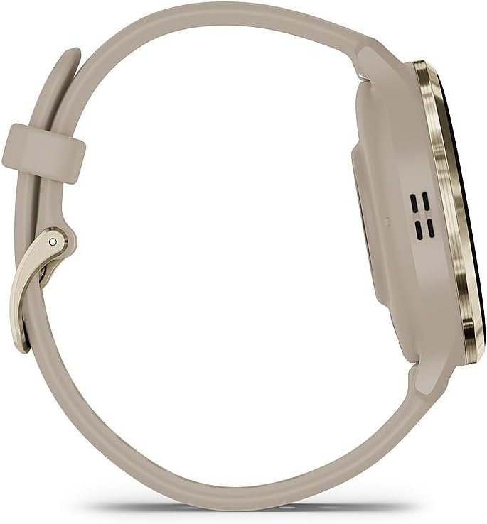 Garmin Venu 3S Health Fitness GPS Smartwatch Gold Steel Bezel w/French Gray Case 41mm | Official USA Partner Model | Bundle 010-02785-02 with 2 YR CPS Enhanced Protection Pack - Image 6