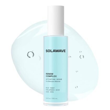 Solawave Renew Complex Serum for Face & Neck | Boost the Effects of Facial Wand | Red Light Therapy for Face & Microcurrent Facial Device for Anti-Aging & Skin Tightening
