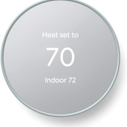 Google Nest Thermostat - Smart Thermostat for Home - Programmable Wifi Thermostat - Fog