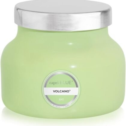 Capri Blue Volcano Scented Candles - Luxury Candles for Home Scented with Tropical Fruit & Sugared Citrus - Long Lasting Soy Wax Blend - Petite Glass Jar (Iced Matcha Green, 8 oz)