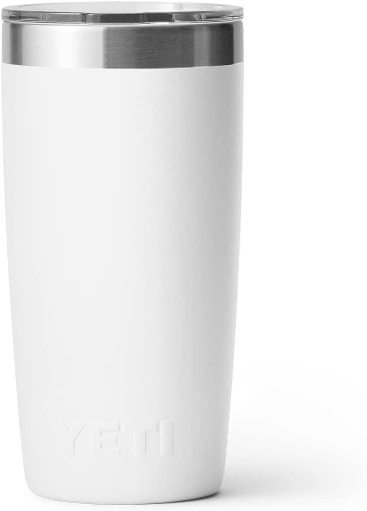 YETI Rambler 10 oz Tumbler, Stainless Steel, Vacuum Insulated with MagSlider Lid, White - Image 5