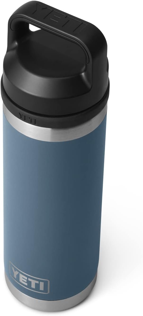 YETI Rambler 18 oz Bottle, Leakproof, Vacuum Insulated, Stainless Steel with Chug Cap, Nordic Blue - Image 3