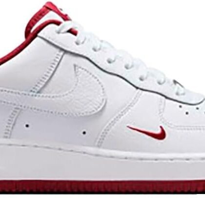 Nike Air Force 1 ’07 LV8 Ess - Men's (HM9483-100, White/Team Red/White)