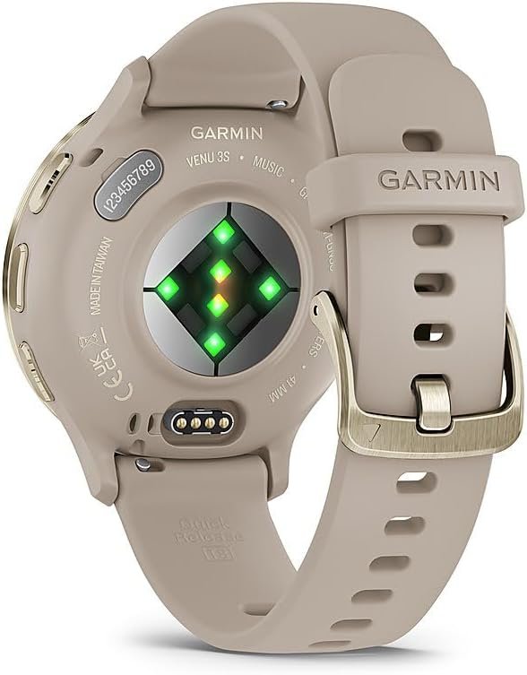 Garmin Venu 3S Health Fitness GPS Smartwatch Gold Steel Bezel w/French Gray Case 41mm | Official USA Partner Model | Bundle 010-02785-02 with 2 YR CPS Enhanced Protection Pack - Image 5