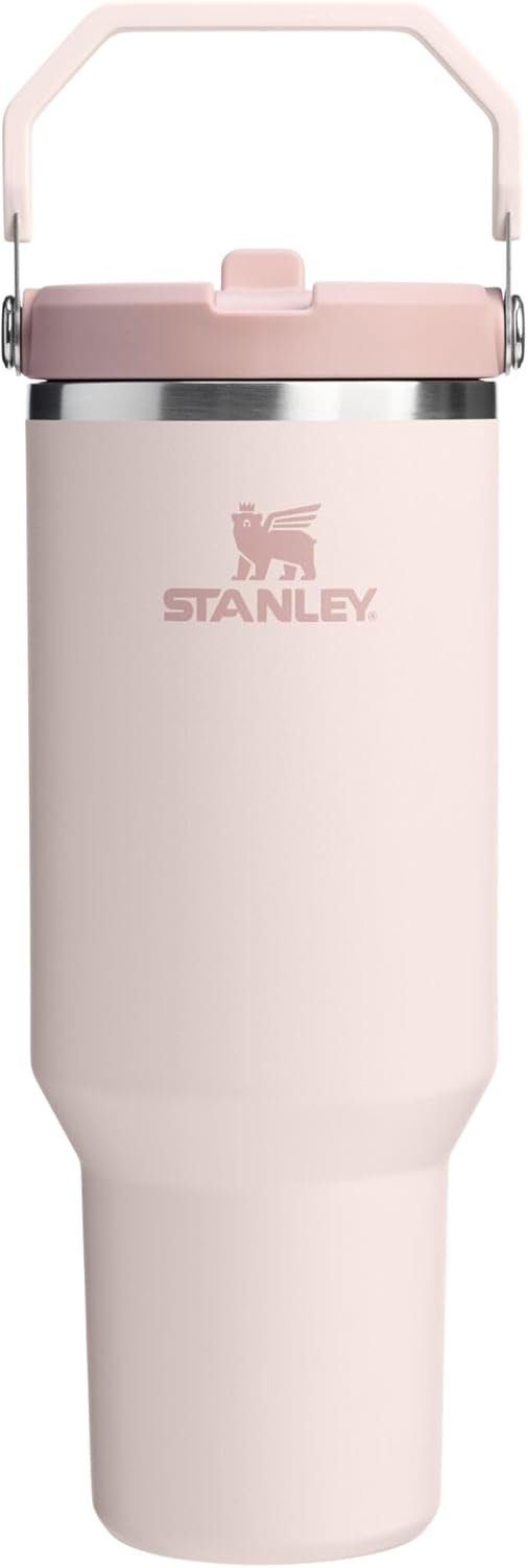 Stanley IceFlow Flip Straw Tumbler with Handle | Twist On Lid and Flip Up Straw | Leak Resistant Water Bottle | Insulated Stainless Steel | BPA-Free