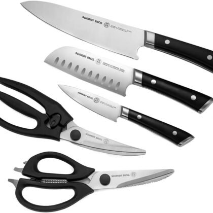 Combo Set: 5-Piece Knife and Shears, Exclusive to Costco by Schmidt Bros.