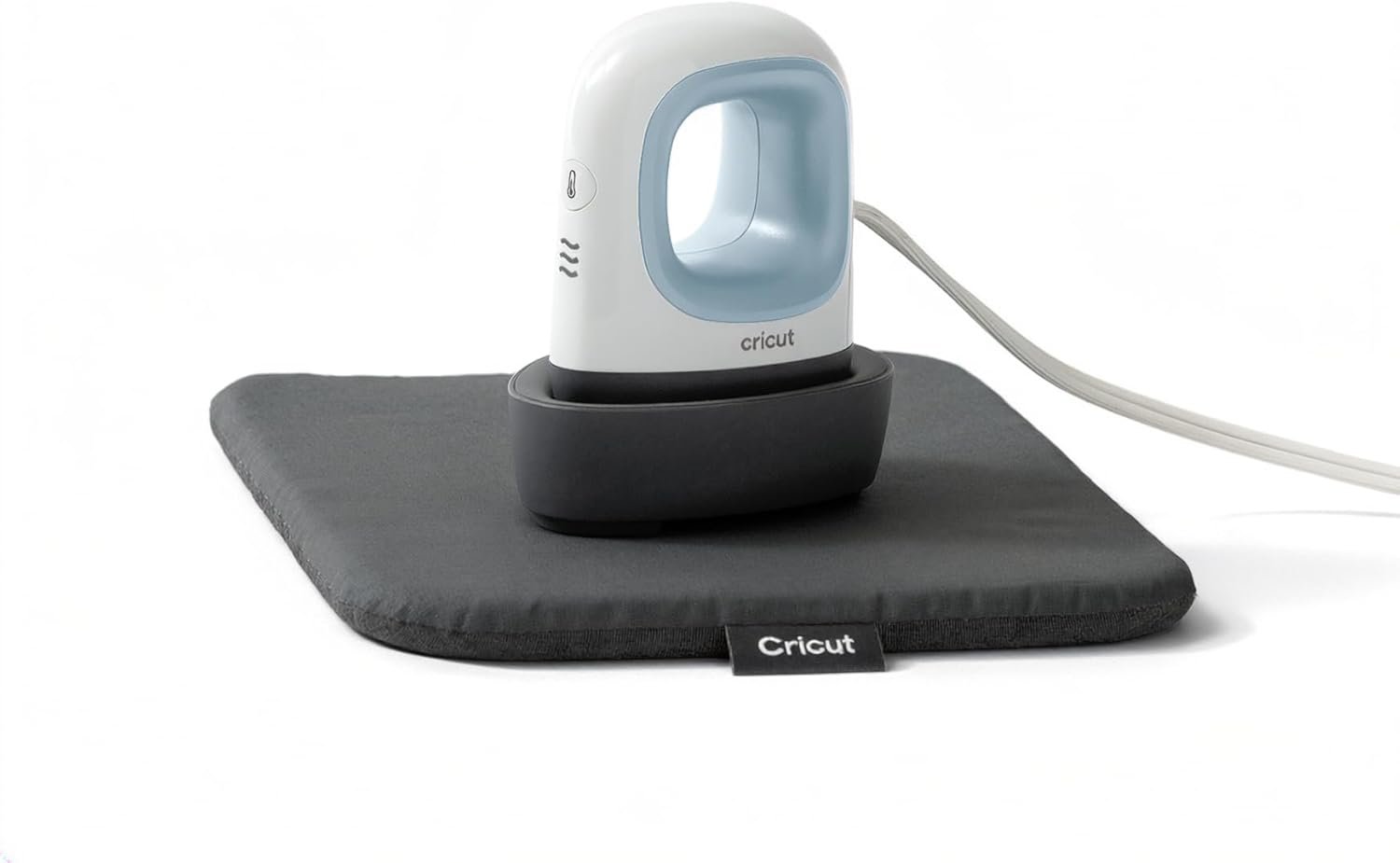 Cricut EasyPress Mini Heat Press + Heat Press Mat - for Pressing Small Objects Like Shoes, Stuffed Animals, Hats & More - 3 Heat Settings & Precision Tip - Compact & Lightweight - Zen Blue