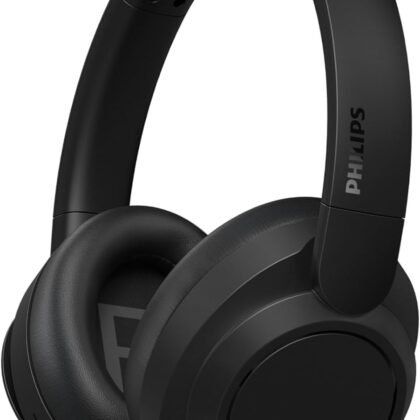 PHILIPS H6509 Wireless Headphones,Over-Ear Bluetooth Headphones with Noise Canceling Pro,Dynamic Bass,70H Battery Life,Fast Charging,Soft Ear Cups,Bluetooth 5.3, Multipoint Connectivity,App Control