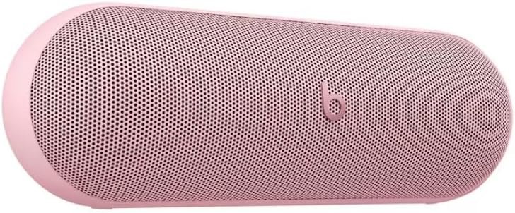 Beats Pill - Bluetooth Speaker and Portable Wireless Charger via USB-C - Up to 24 Hours Battery Life, IP67 Water Resistant, Apple & Android Compatible, Built-in Microphone – Pink (Renewed)