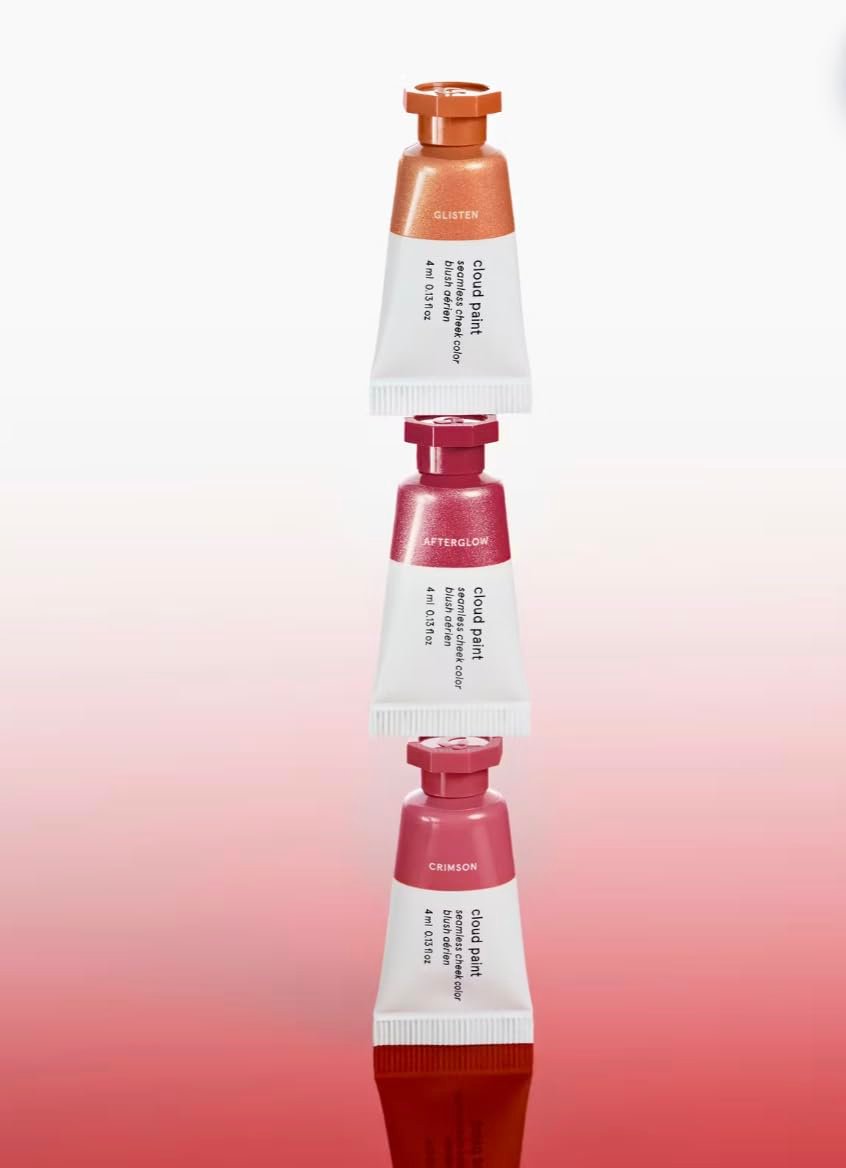 Glossier Mini Cloud Paint Blush Trio Holiday Gift Set: Crimson, Glisten & Afterglow - Image 2