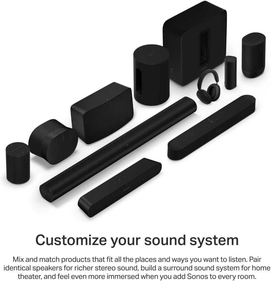 Sonos Beam Gen 2 - Black - Soundbar with Dolby Atmos - Image 8