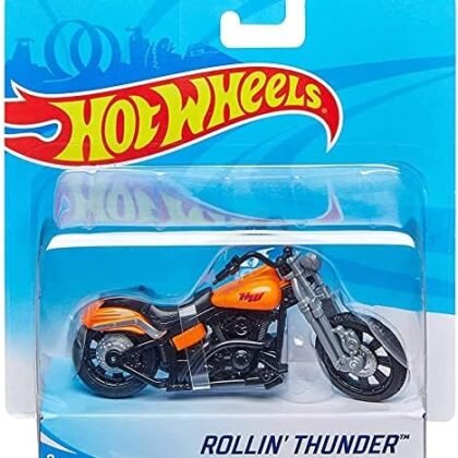 Hot Wheels Street Power Orange Rollin Thunder Motorcycle